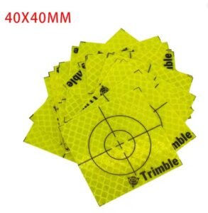 100 Uds hoja verde fluorescente pegatina reflectante tamaño 60mm 20 30 40 50 80mm hoja reflectora para encuesta de estación Total Trimble